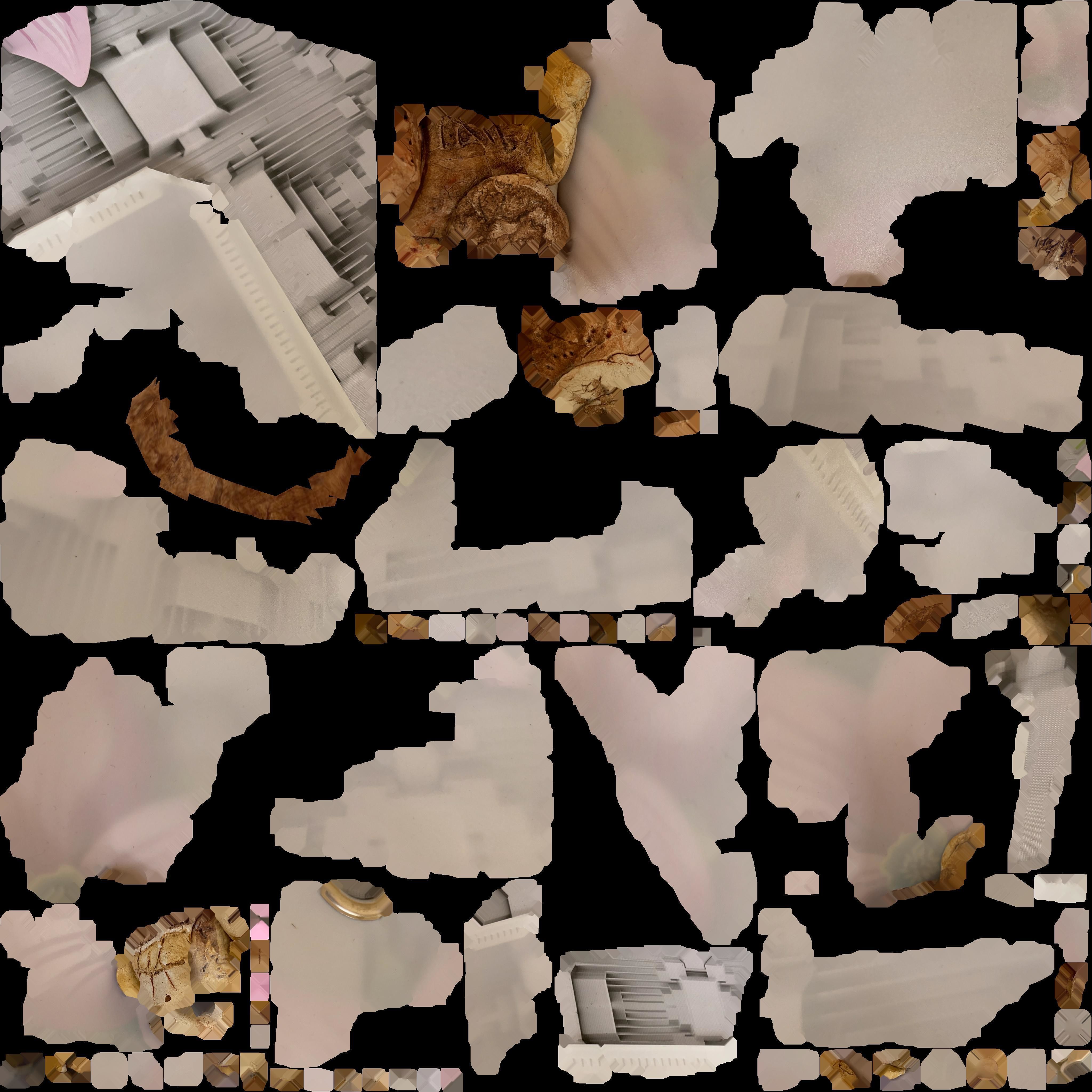 Cute owl handmade statue painted scanned toy to carry things 3D model_15