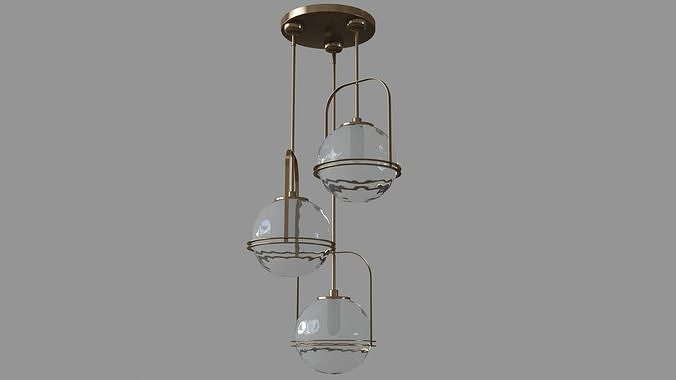 Mimac 3 Lt Cluster Pendant 3D model