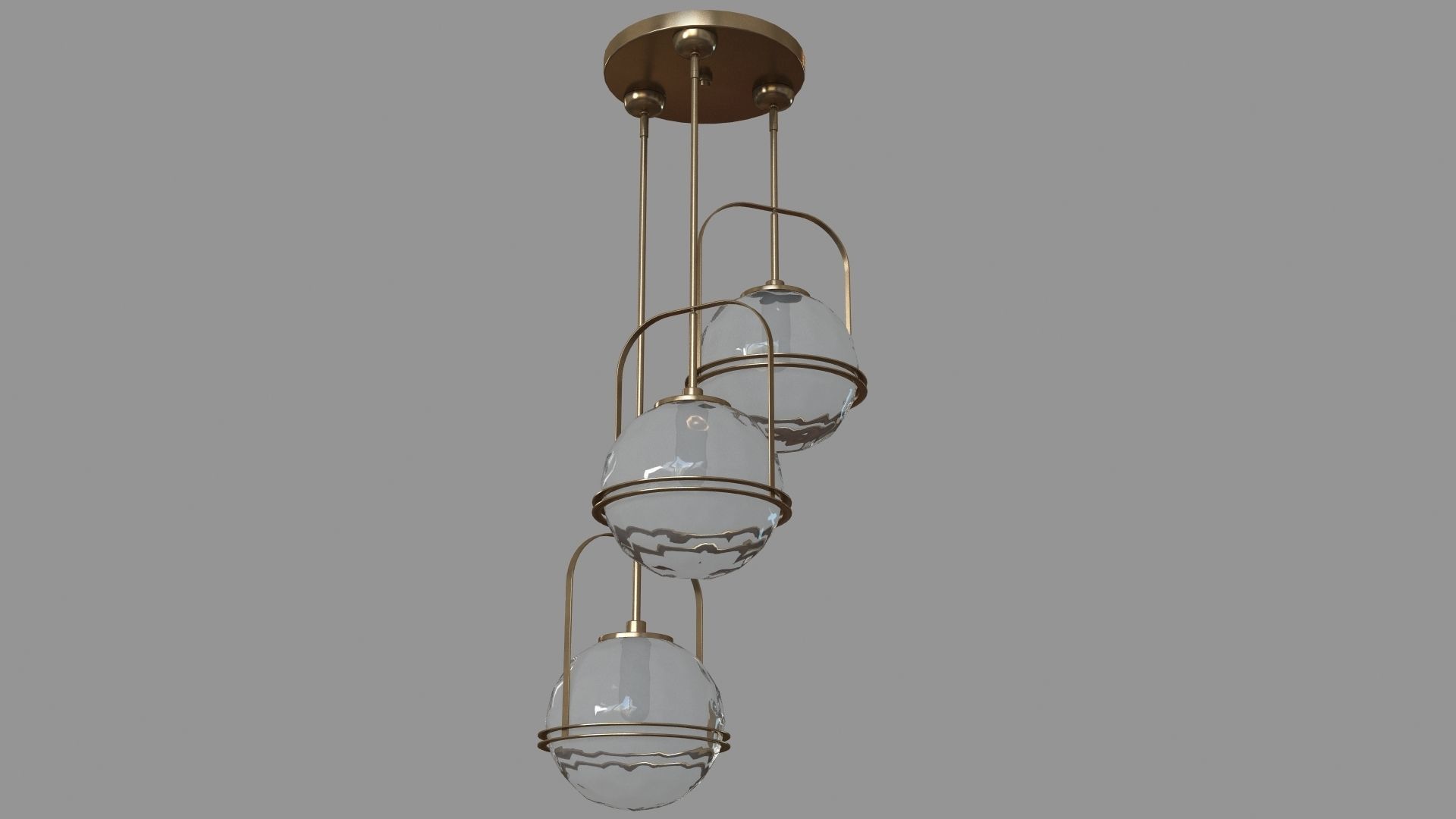 Mimac 3 Lt Cluster Pendant 3D model_1