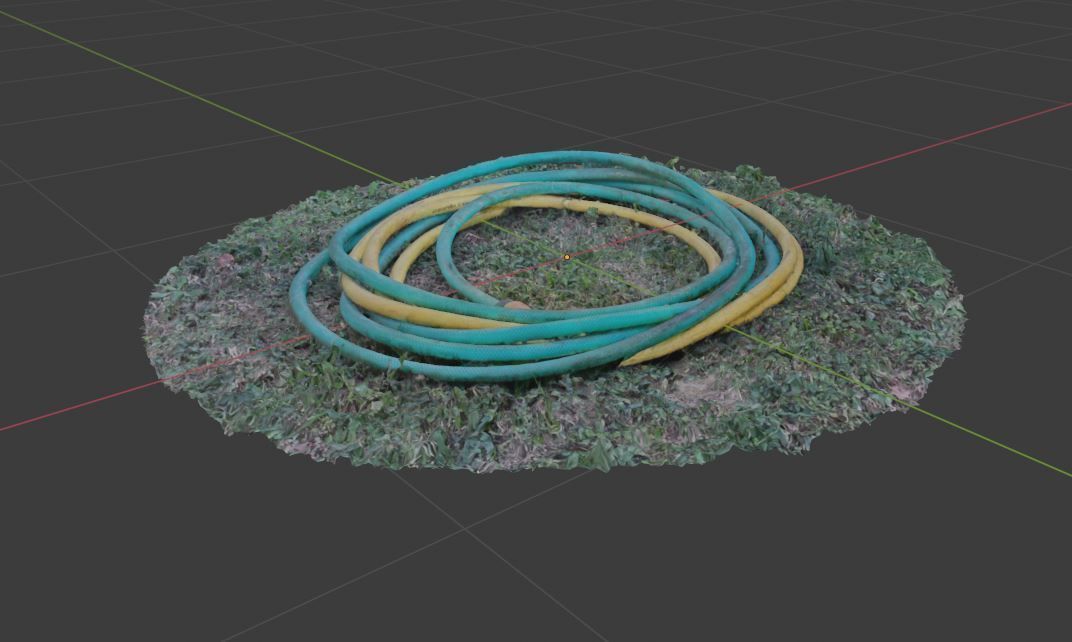 PVC Garden Hose Pipe Tube tool to irrigate vegetable with water 3D model_6