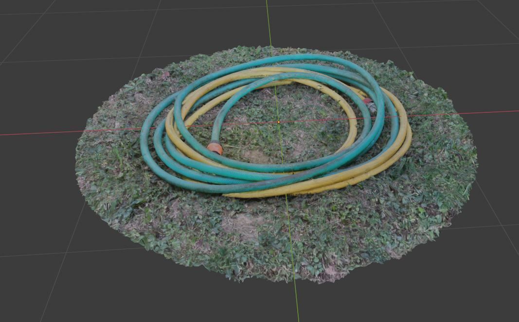 PVC Garden Hose Pipe Tube tool to irrigate vegetable with water 3D model_5