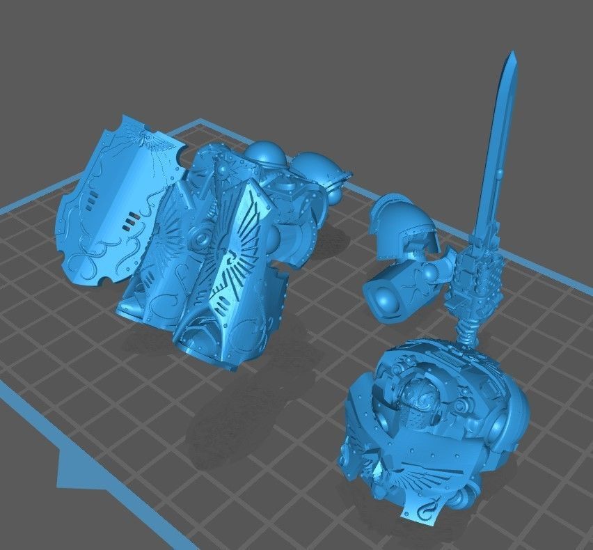 Auric Mechanical Swordsman Free 3D print model_6