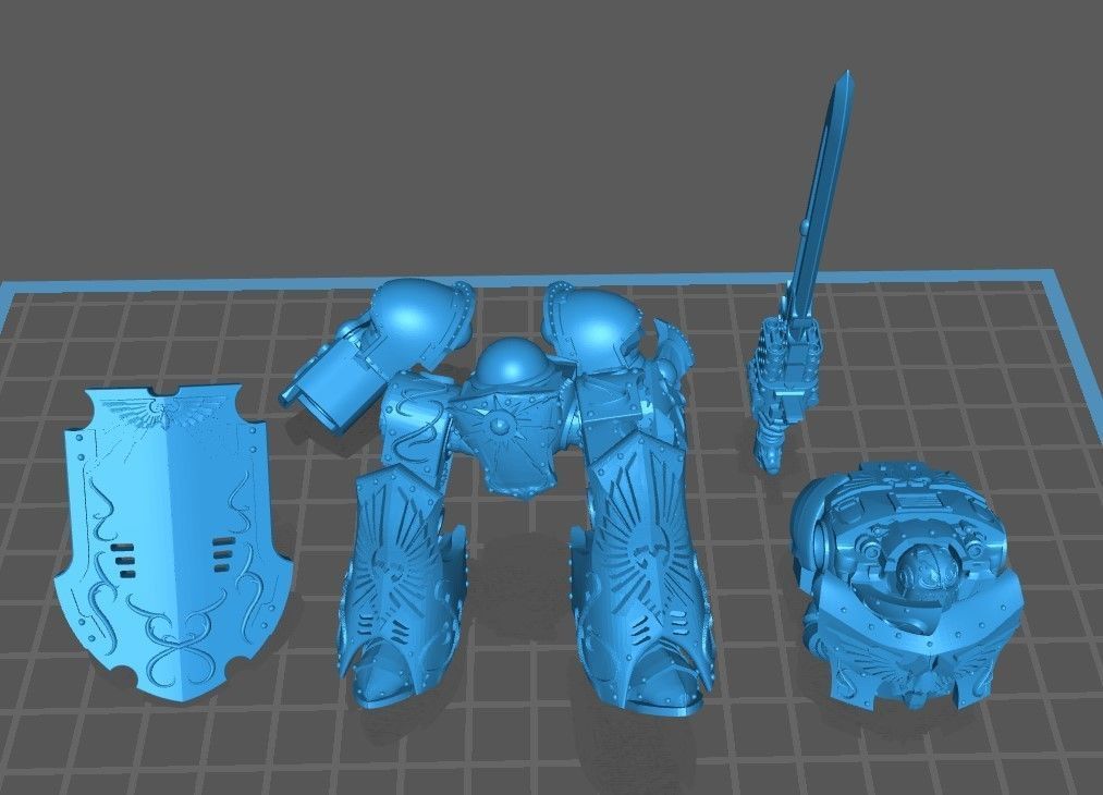 Auric Mechanical Swordsman Free 3D print model_3