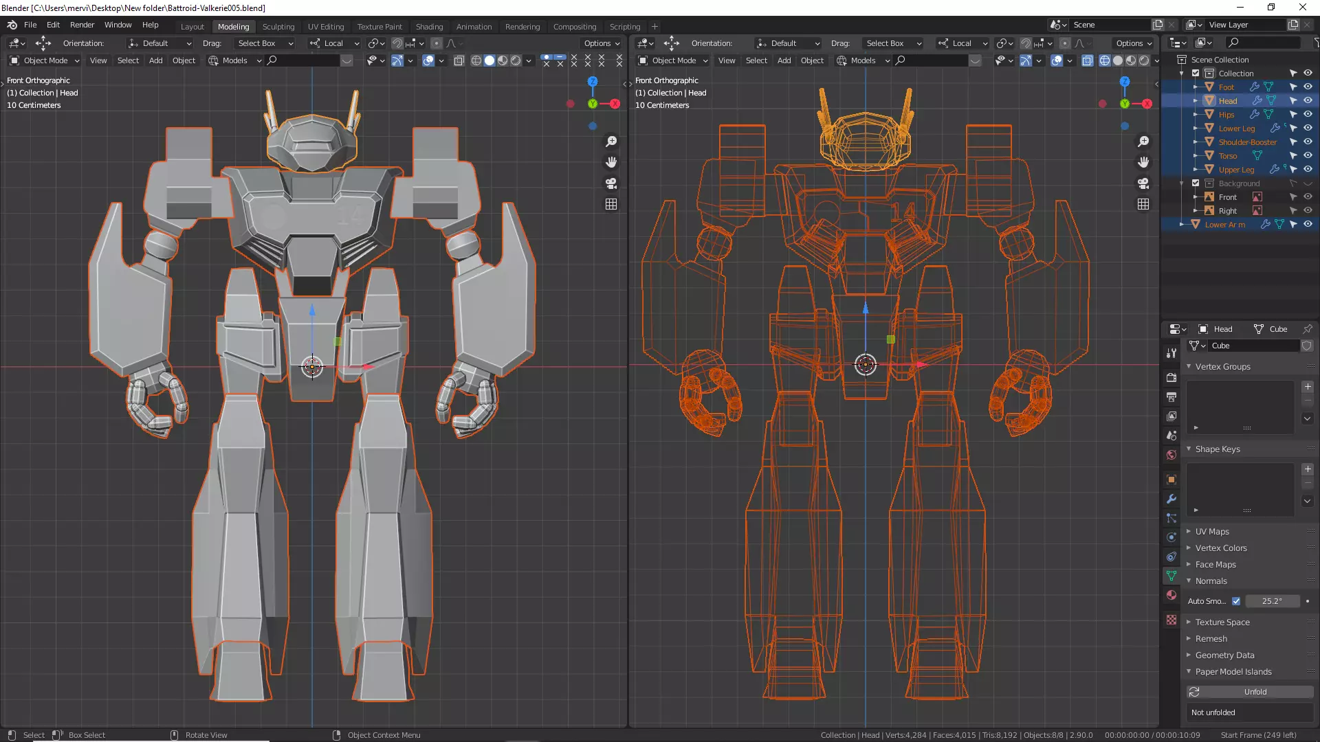 BattleMech two robots in computer program Free low-poly 3D model