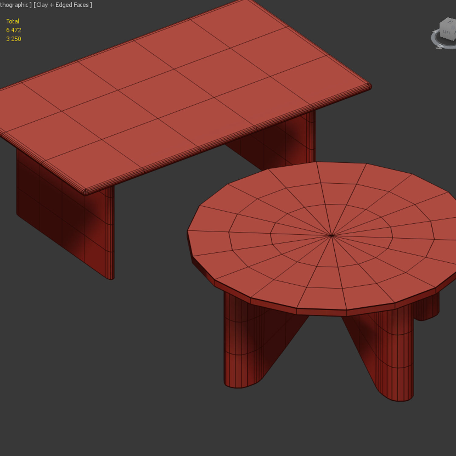 Maddox Anton Marble Topped Coffee Table West Elm 3D model_4