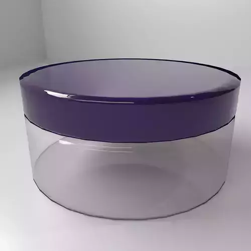 Low-Poly Empty Cream Container