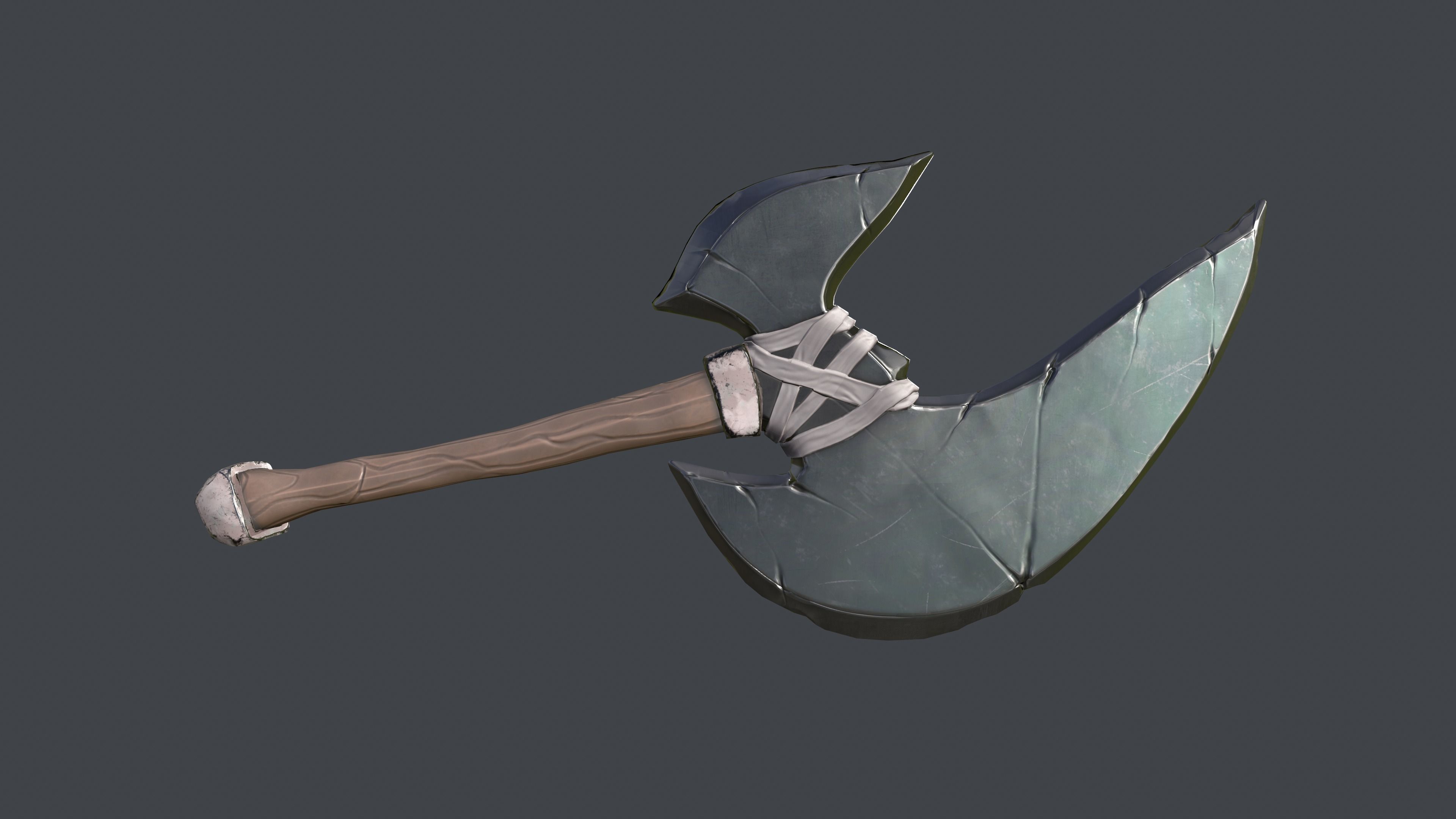 Orc Warrior Low-poly 3D model_6