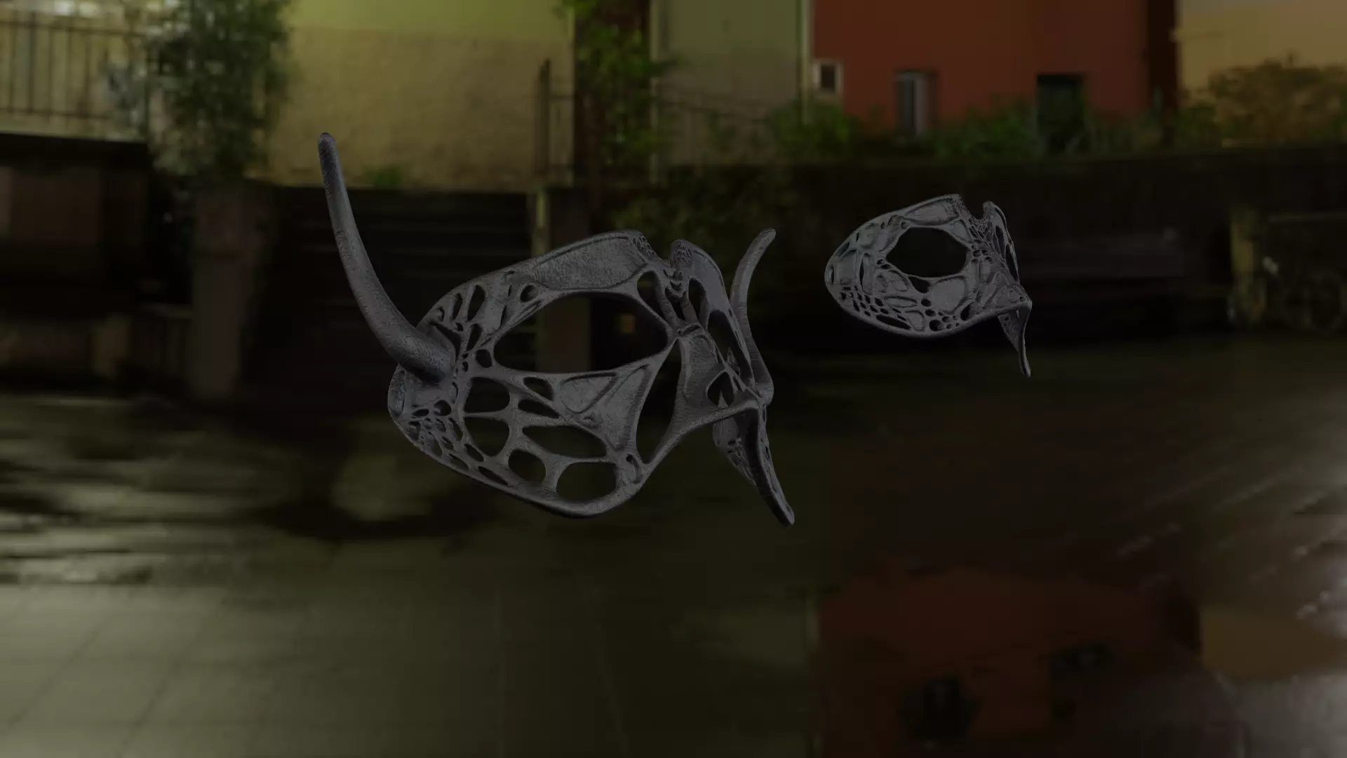 Saytr and Wood nymph masks 3D print model