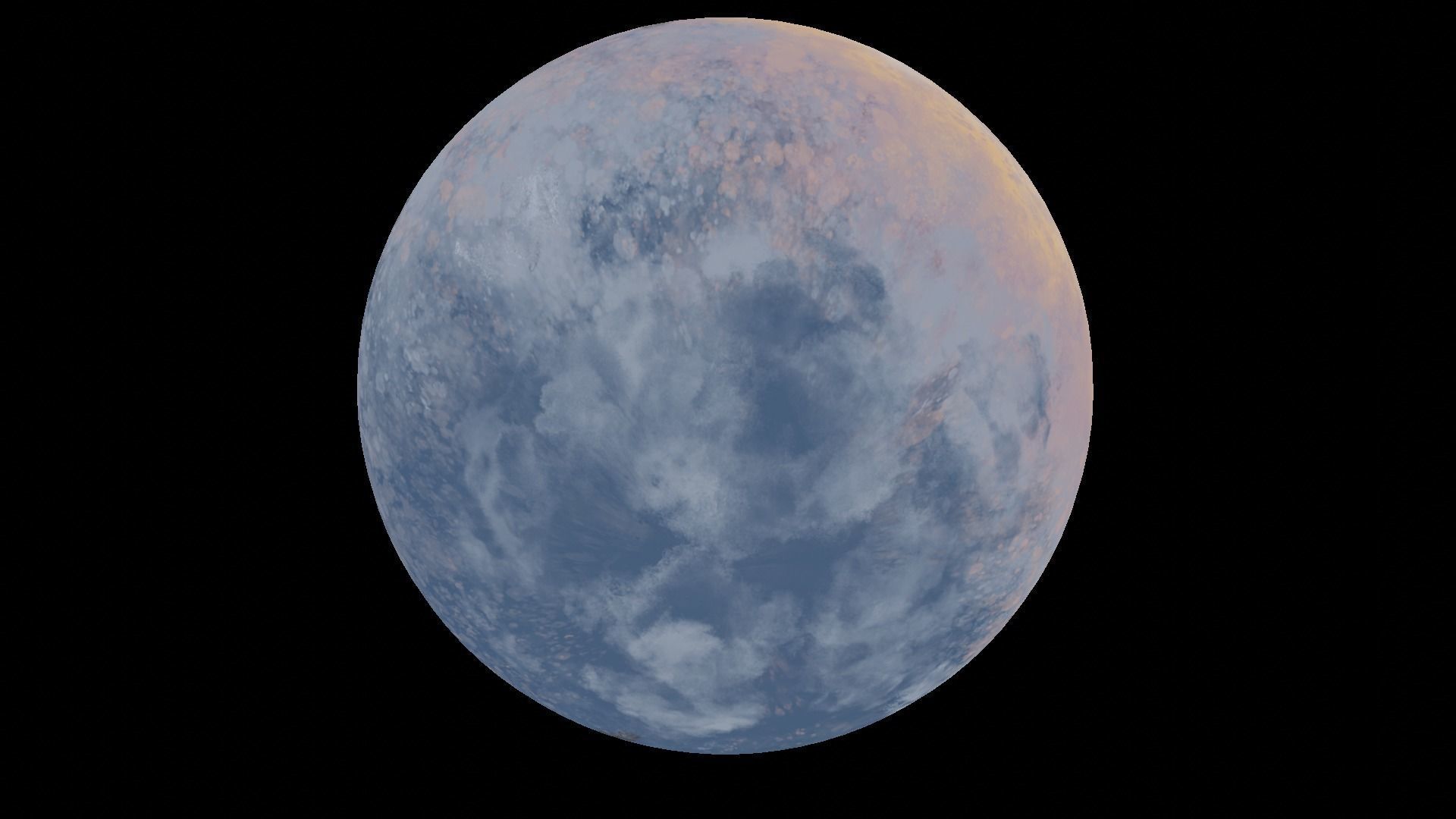 360 VR Panoramic Skybox equirectangular handpainted snow forest Low-poly 3D model_13