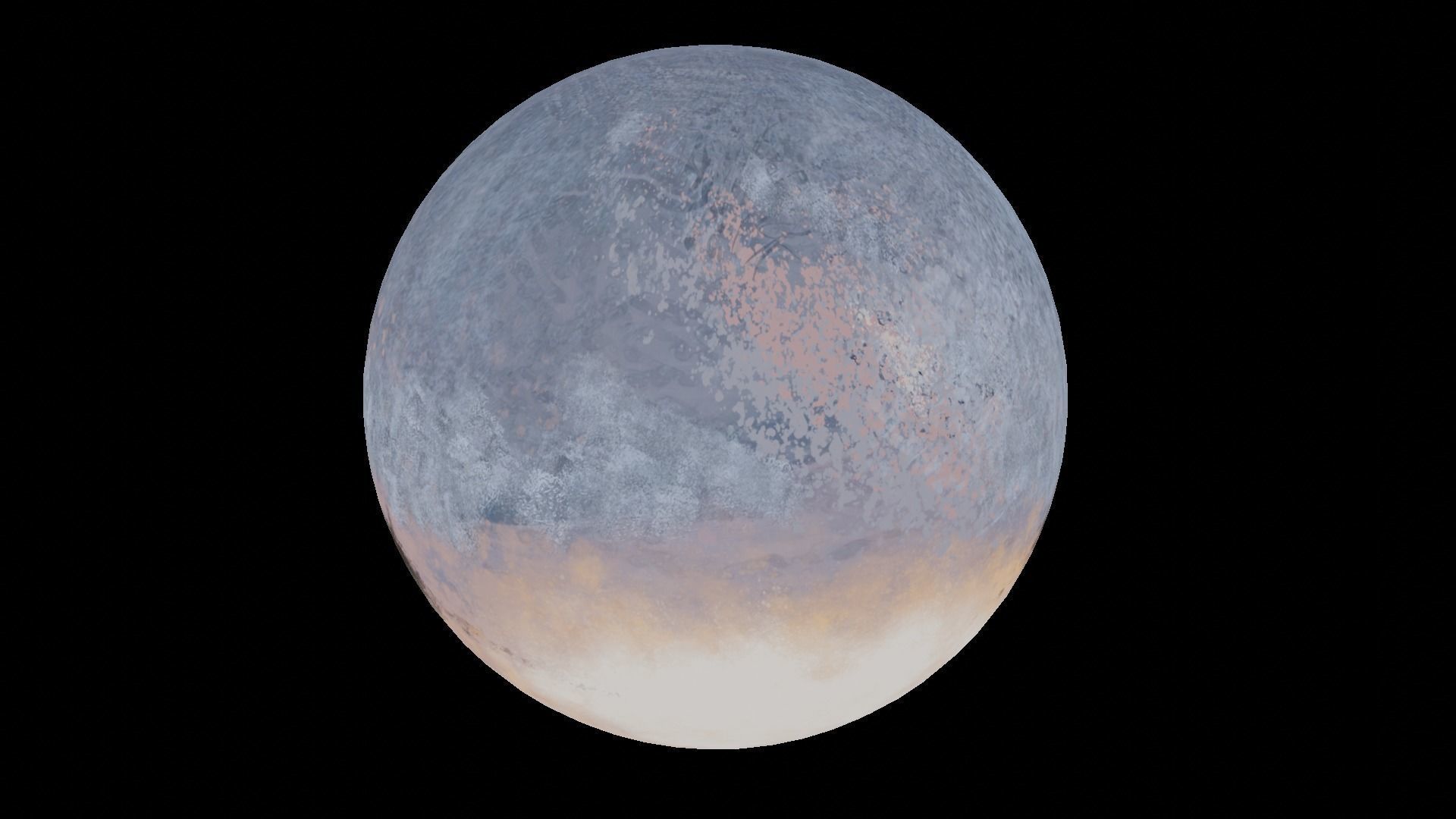 360 VR Panoramic Skybox equirectangular handpainted snow forest Low-poly 3D model_7