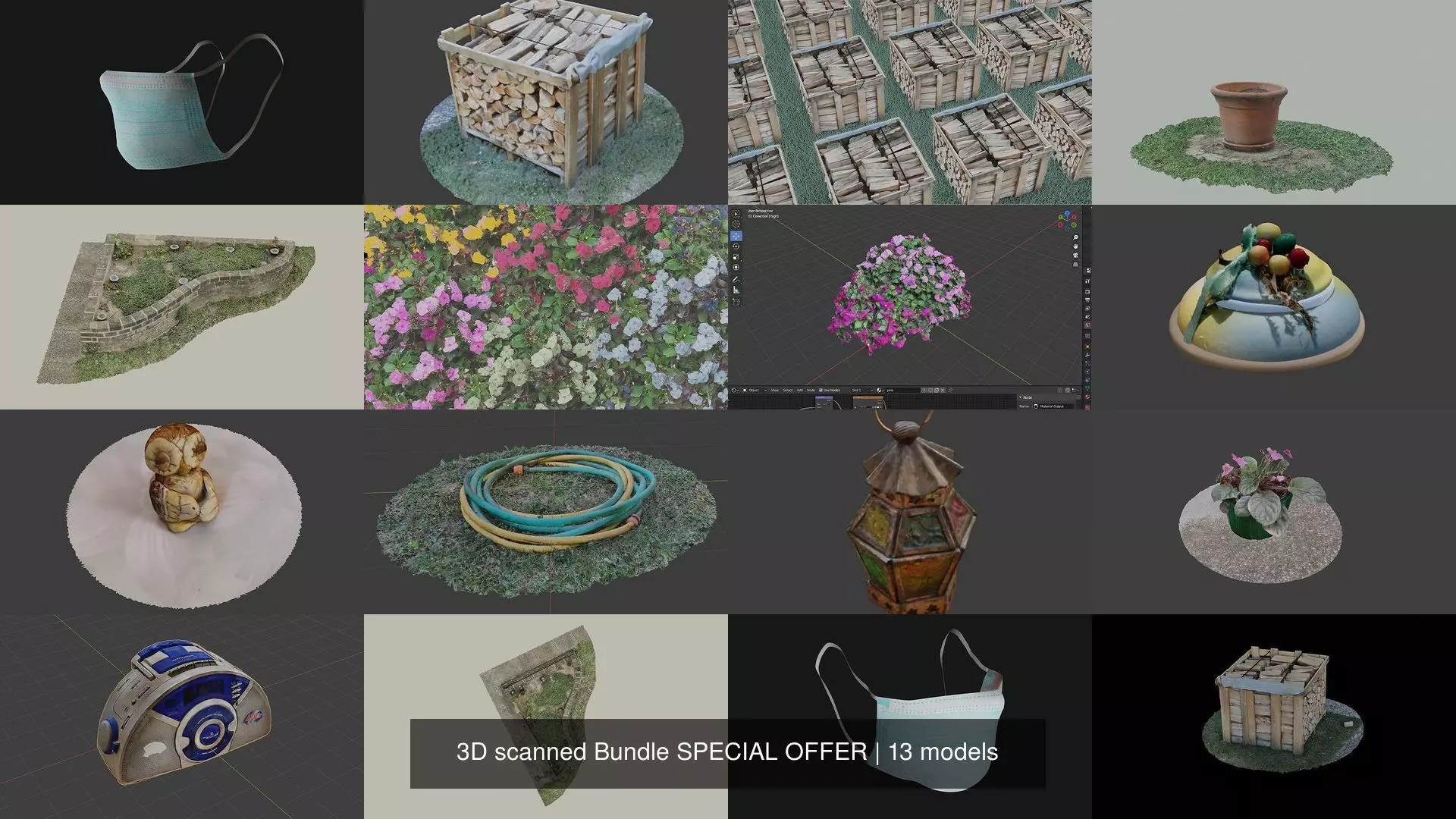 3D scanned Bundle SPECIAL OFFER 3D Model Collection_0
