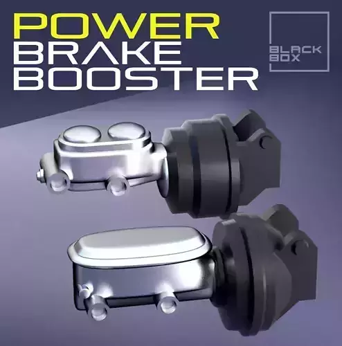 MUSCLE CAR POWER BRAKE BOOSTER 1-24TH 3D print model