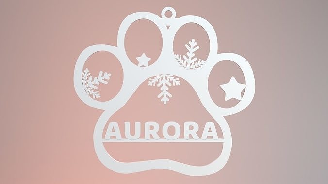 Pet Christmas Ornament  Aurora 3D print 3D print model
