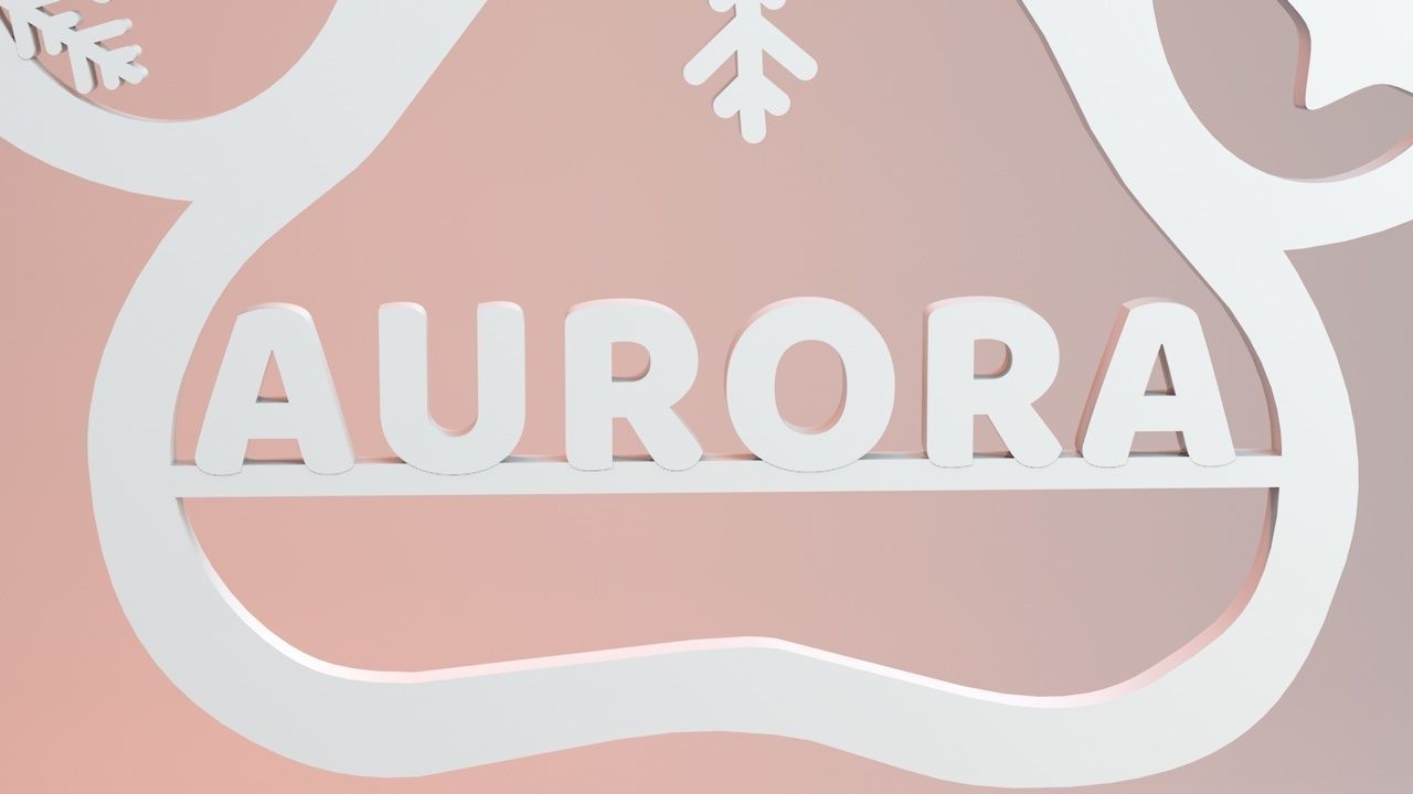 Pet Christmas Ornament Aurora 3D print 3D print model_4