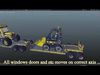 Lego Truck and Dozer with two drivers 3D model_1