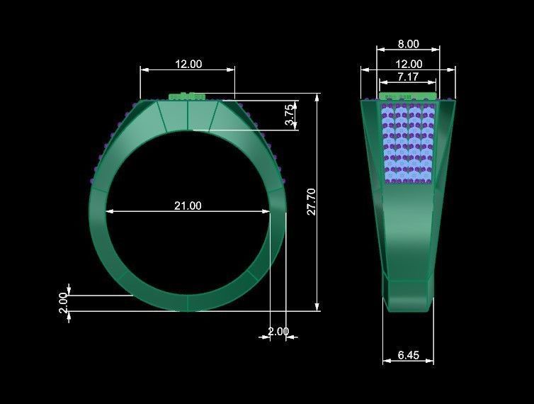 Model5 rich man ring 3D print model_12