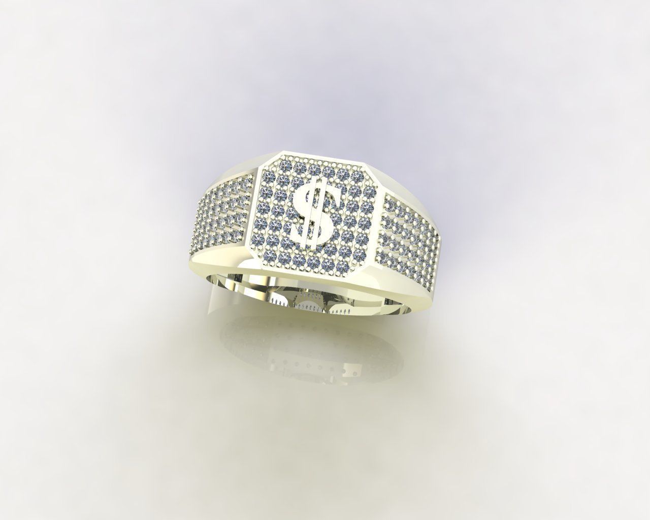 Model5 rich man ring 3D print model_6