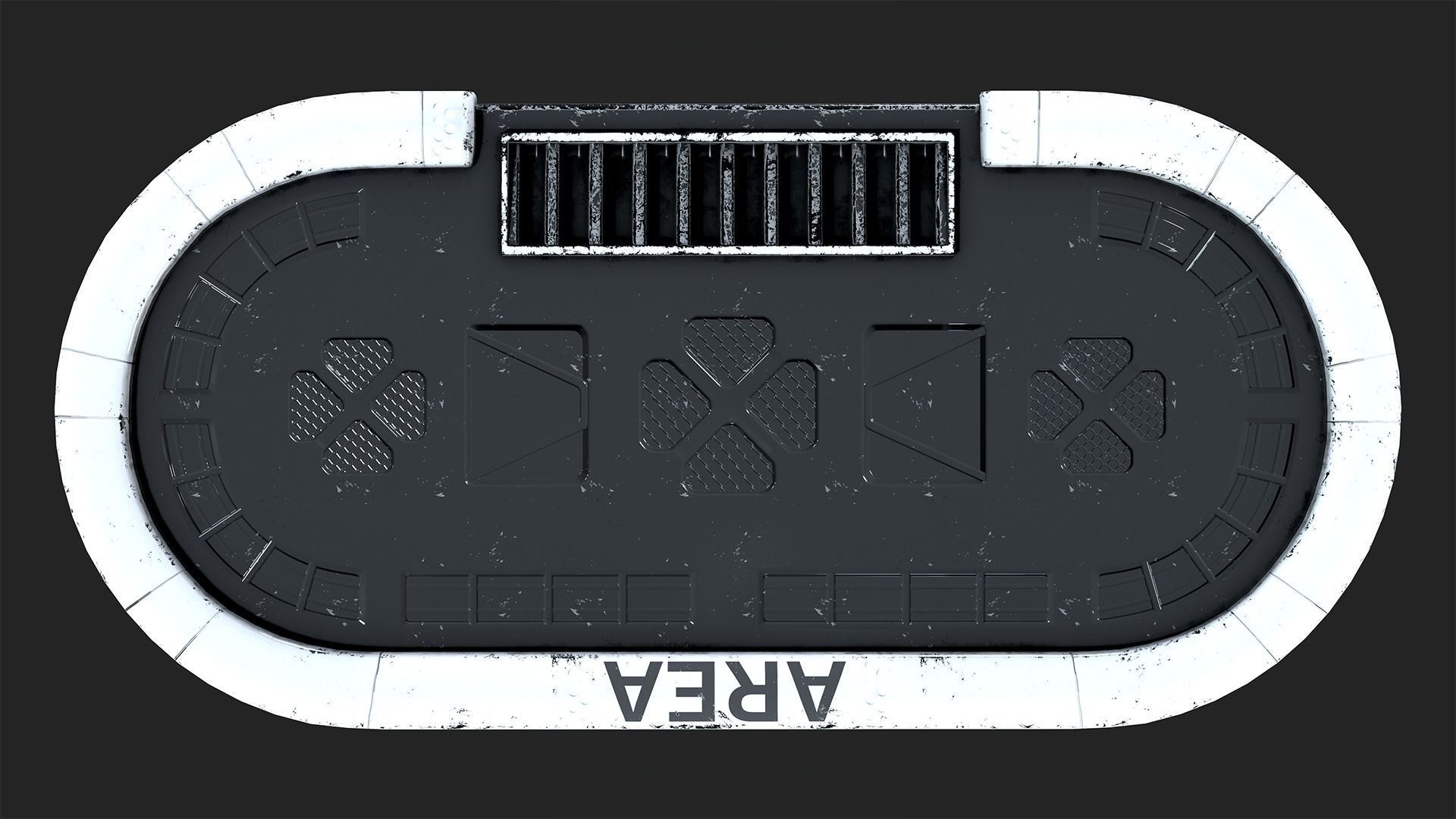 Poker Table Low-poly 3D model_14