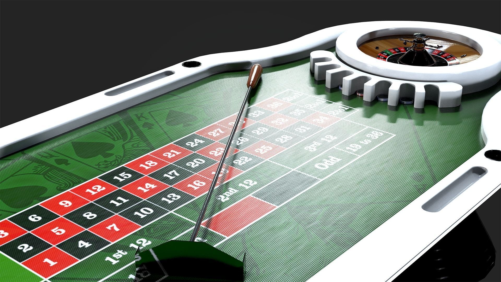 Roulette Table Low-poly 3D model_7