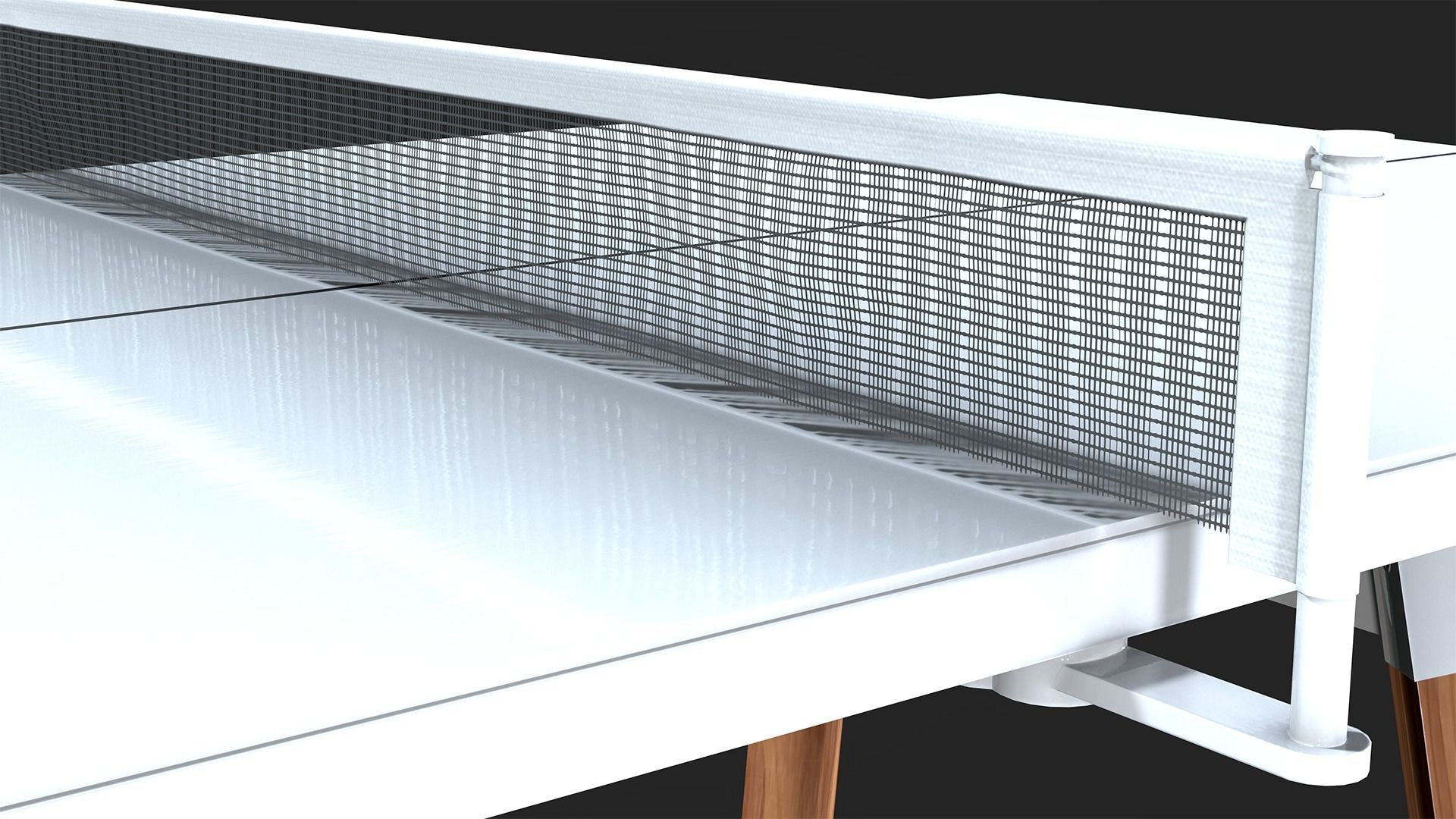 Tennis Table Low-poly 3D model_12