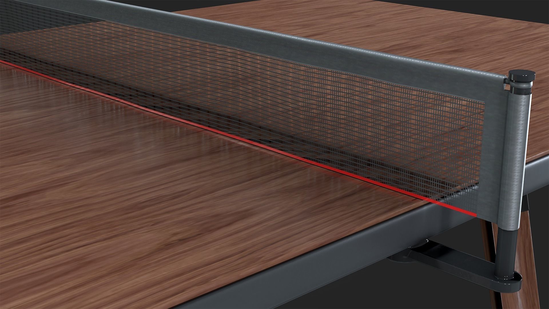 Tennis Table Low-poly 3D model_2