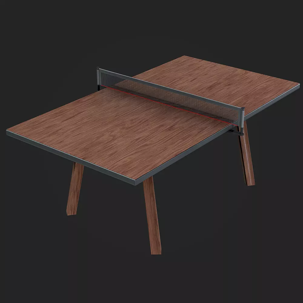Tennis Table Low-poly 3D model_0