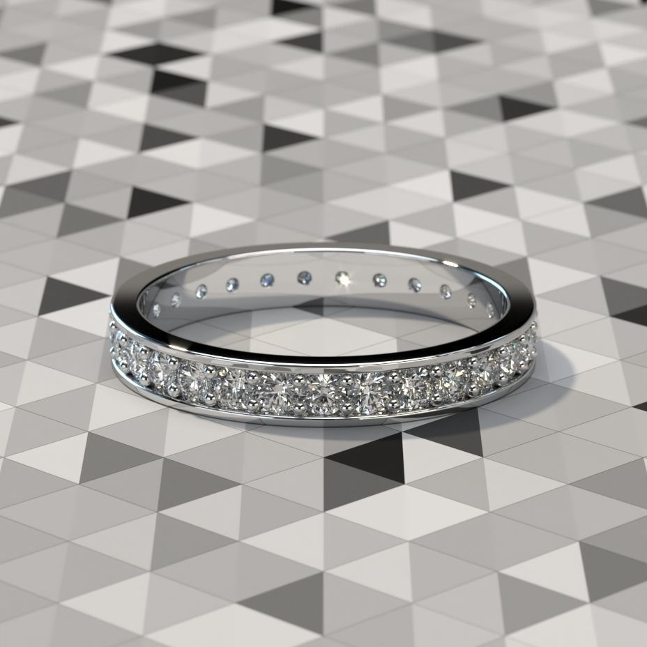 Slim Ring 3D print model_3