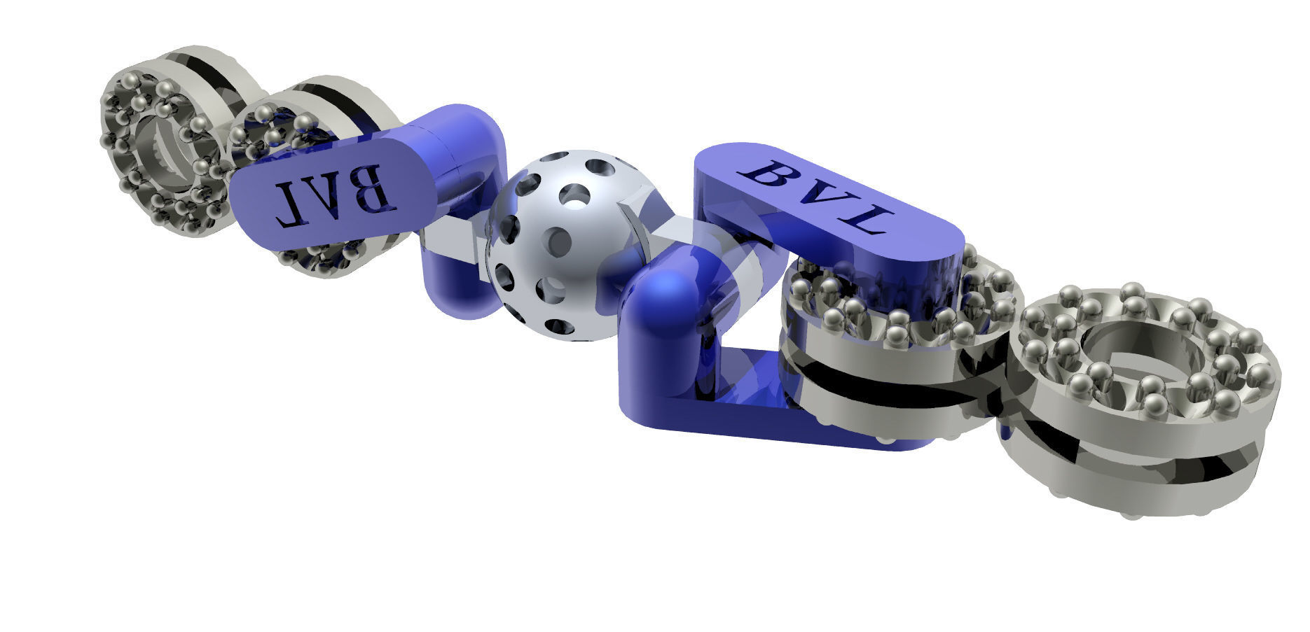 Eslabon para cadenas chain link E2016-2 3D print model 3D print model_4