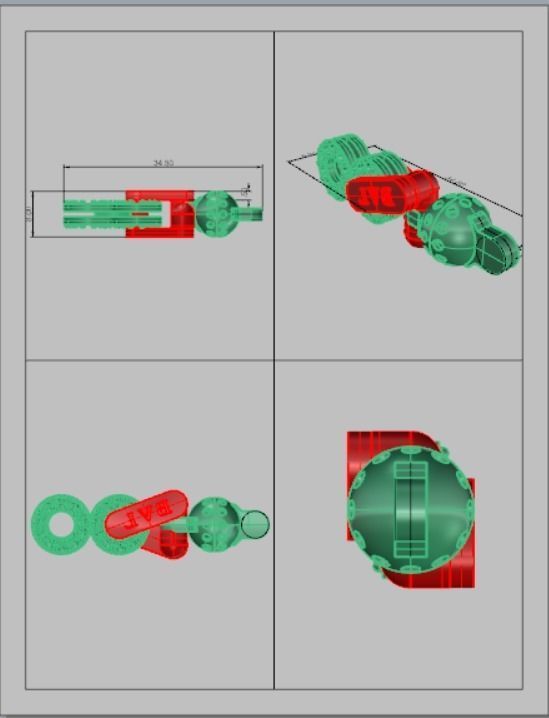 Eslabon para cadenas chain link E2016-2 3D print model 3D print model_7