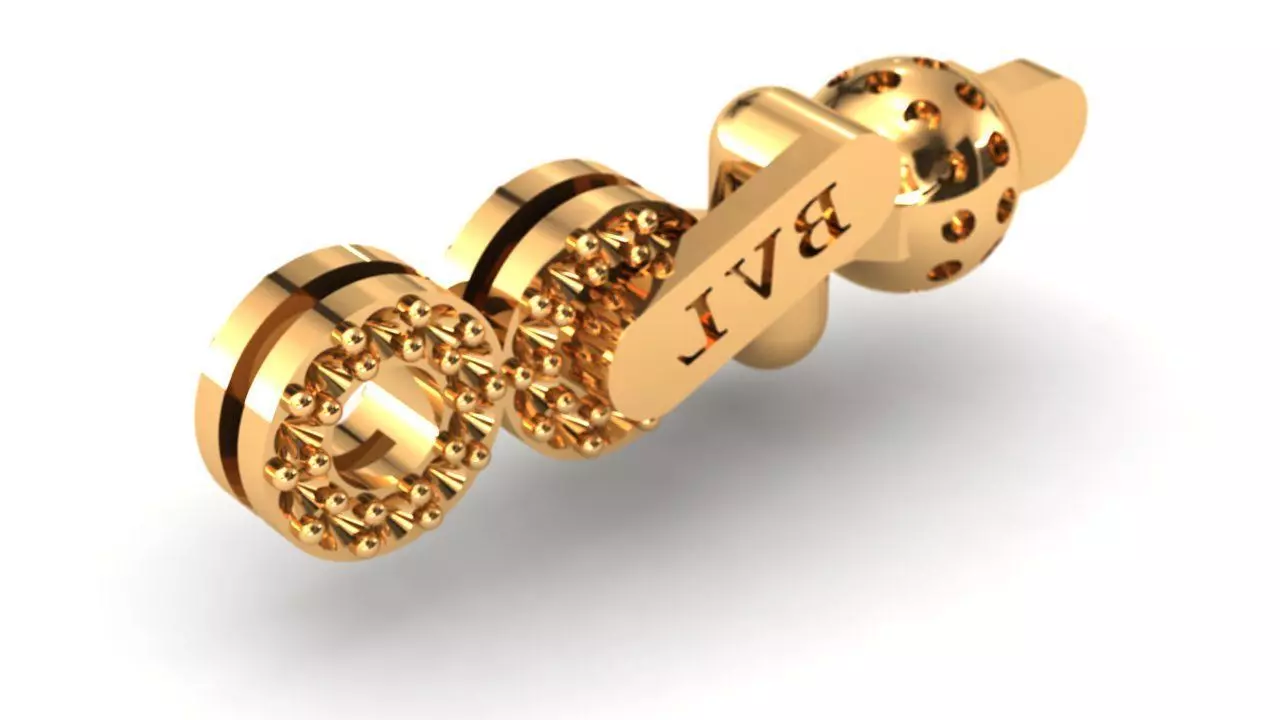 Eslabon para cadenas chain link E2016-2 3D print model 3D print model_0