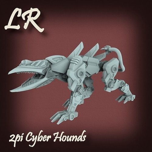2pi Cyber Hounds Multi Part Kit 3D print model