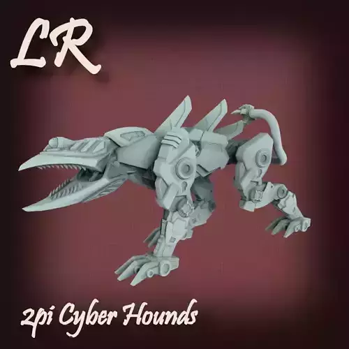 2pi Cyber Hounds Multi Part Kit 3D print model