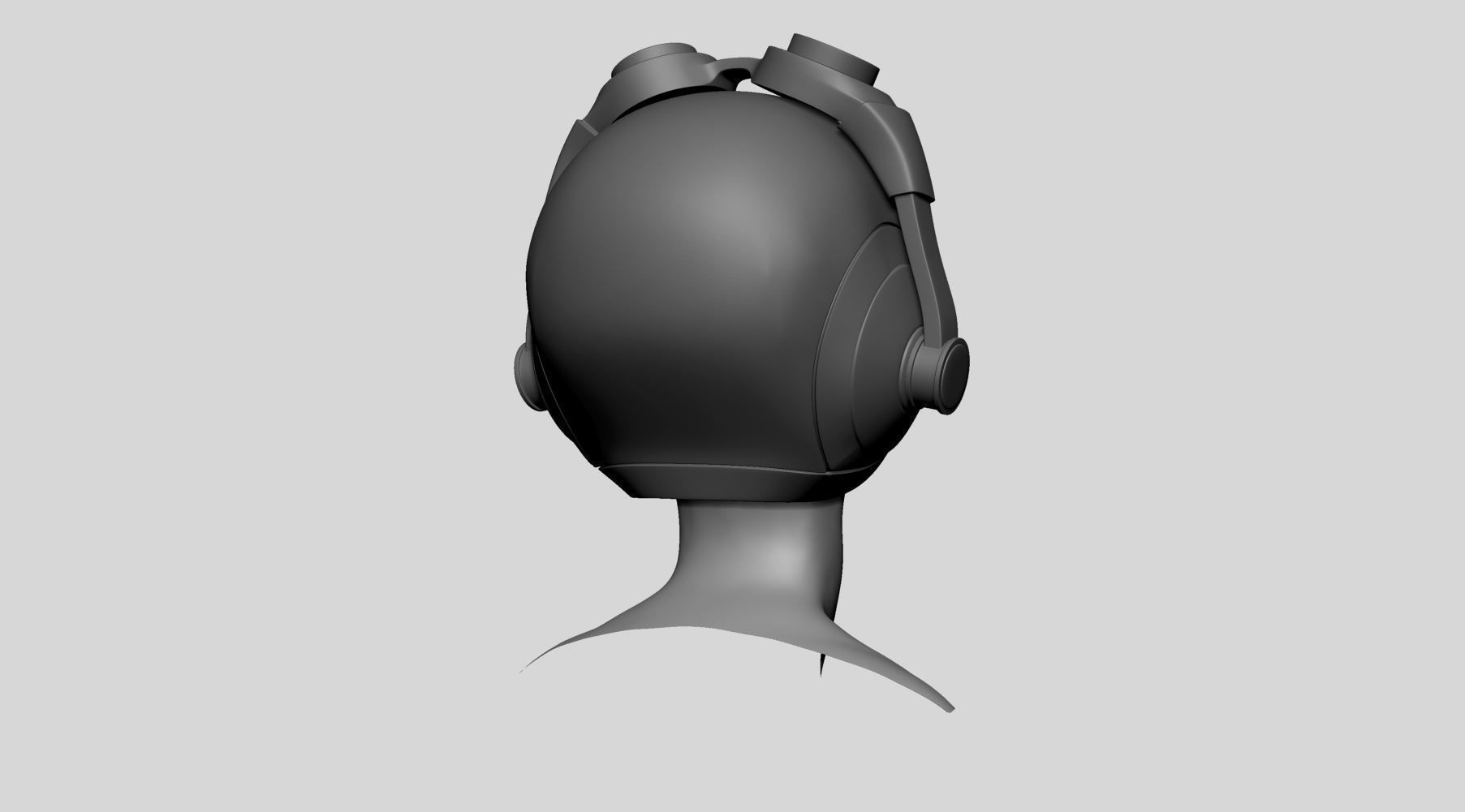 Stylized Female Head v7 3D model_3