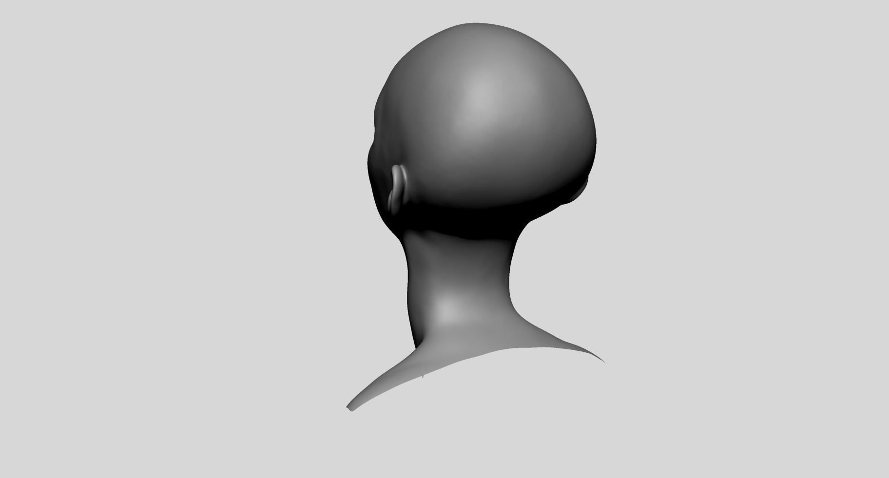 Stylized Female Head v7 3D model_9