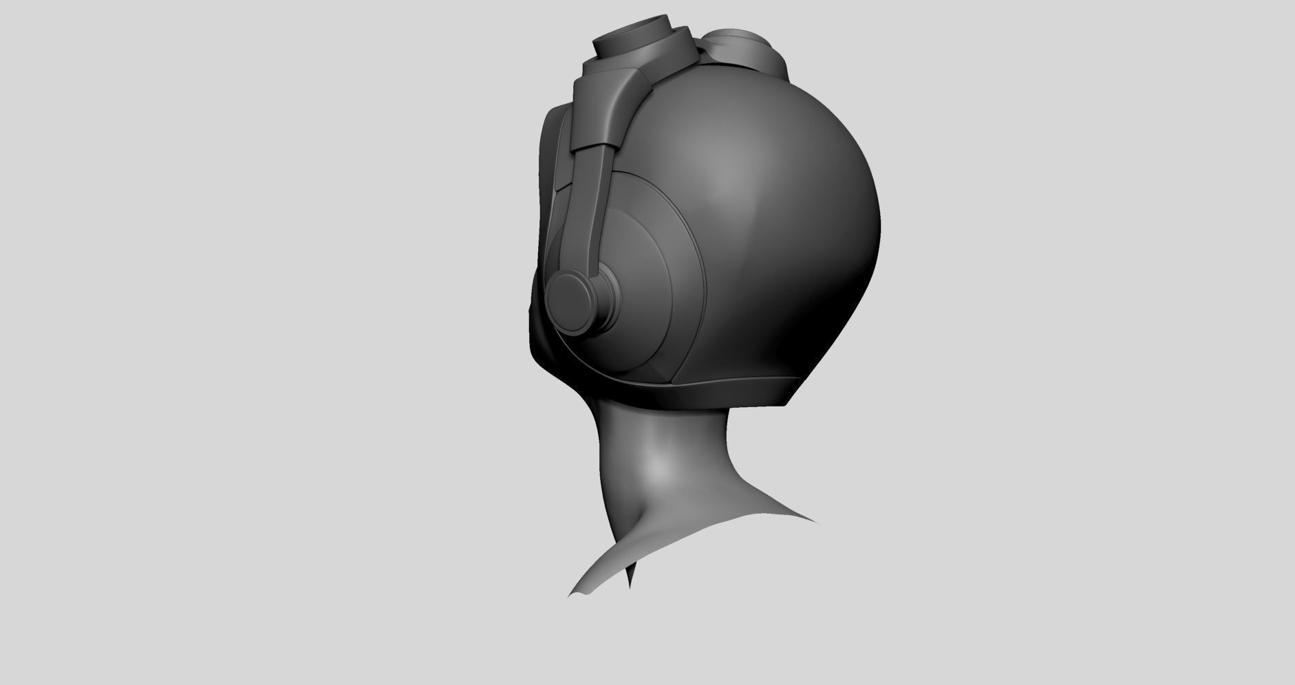 Stylized Female Head v7 3D model_4