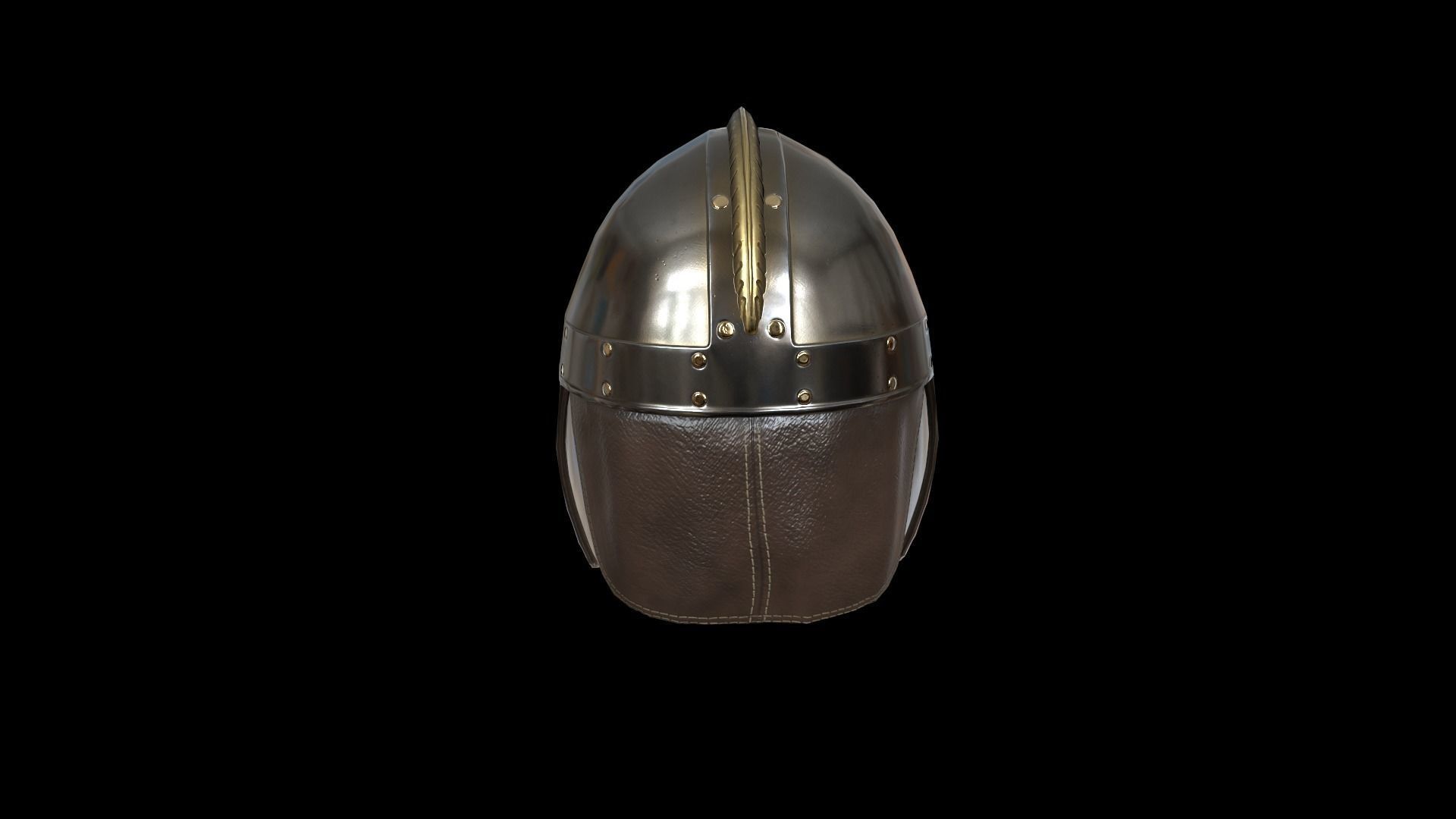 Viking helmet v3 Low-poly 3D model_12