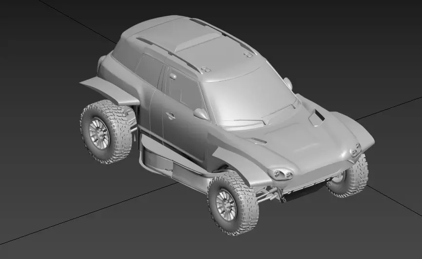 MINI John Cooper Works Rally Plus Dakar 3D print model_0