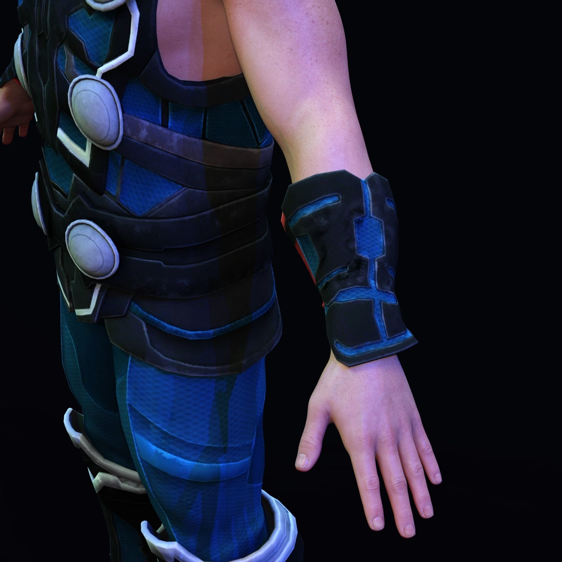 Thunder God Outfit for Genesis 8 Male Daz3D Free 3D model_3