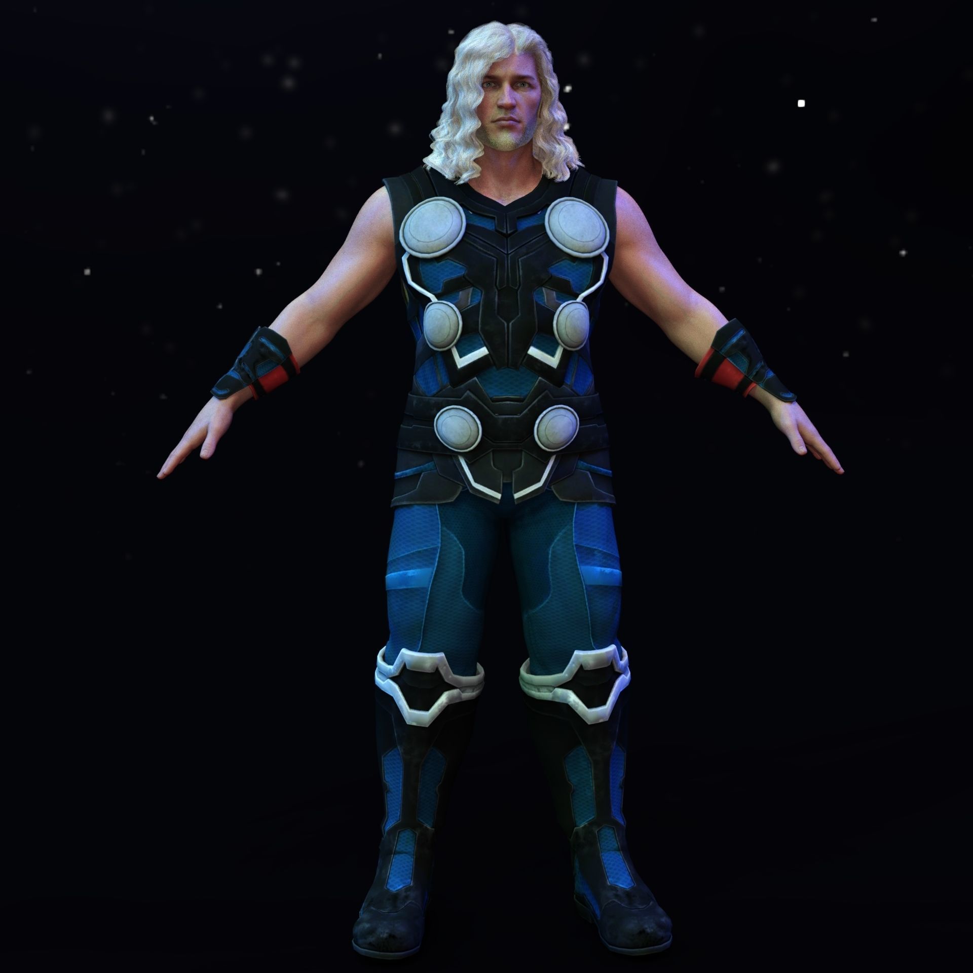 Thunder God Outfit for Genesis 8 Male Daz3D Free 3D model_1