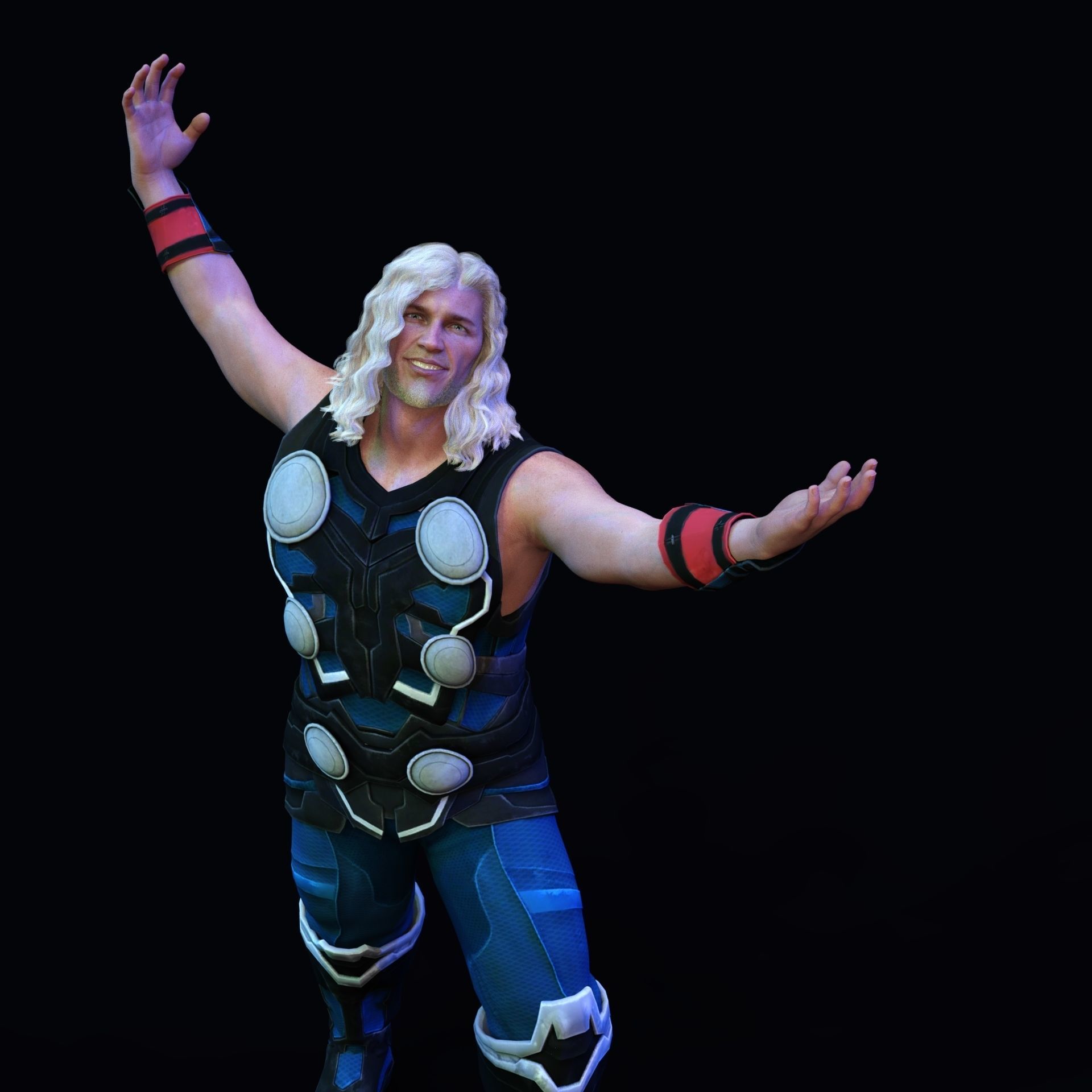 Thunder God Outfit for Genesis 8 Male Daz3D Free 3D model_4