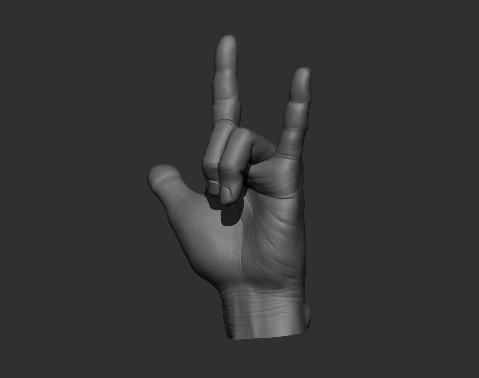 5 Male hands 3D model_16