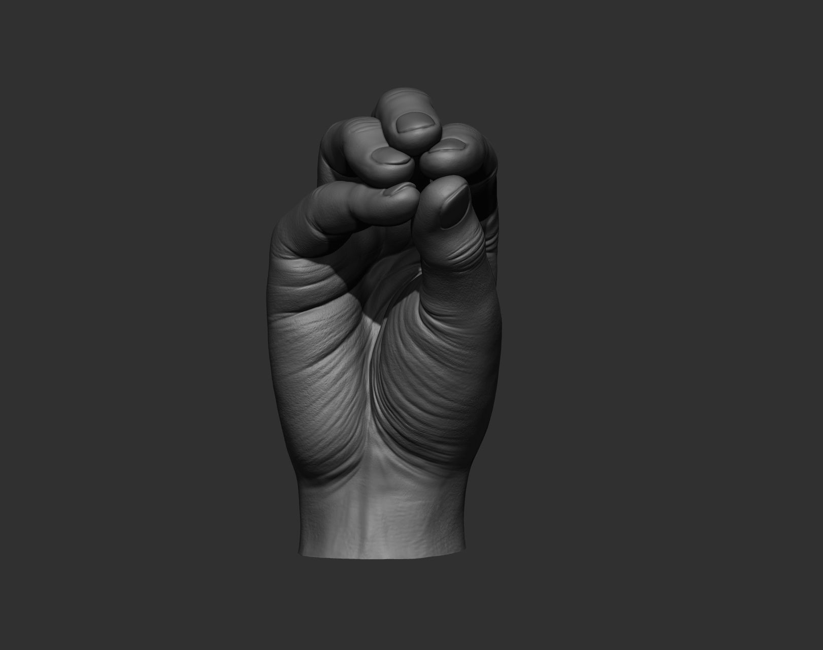 5 Male hands 3D model_10