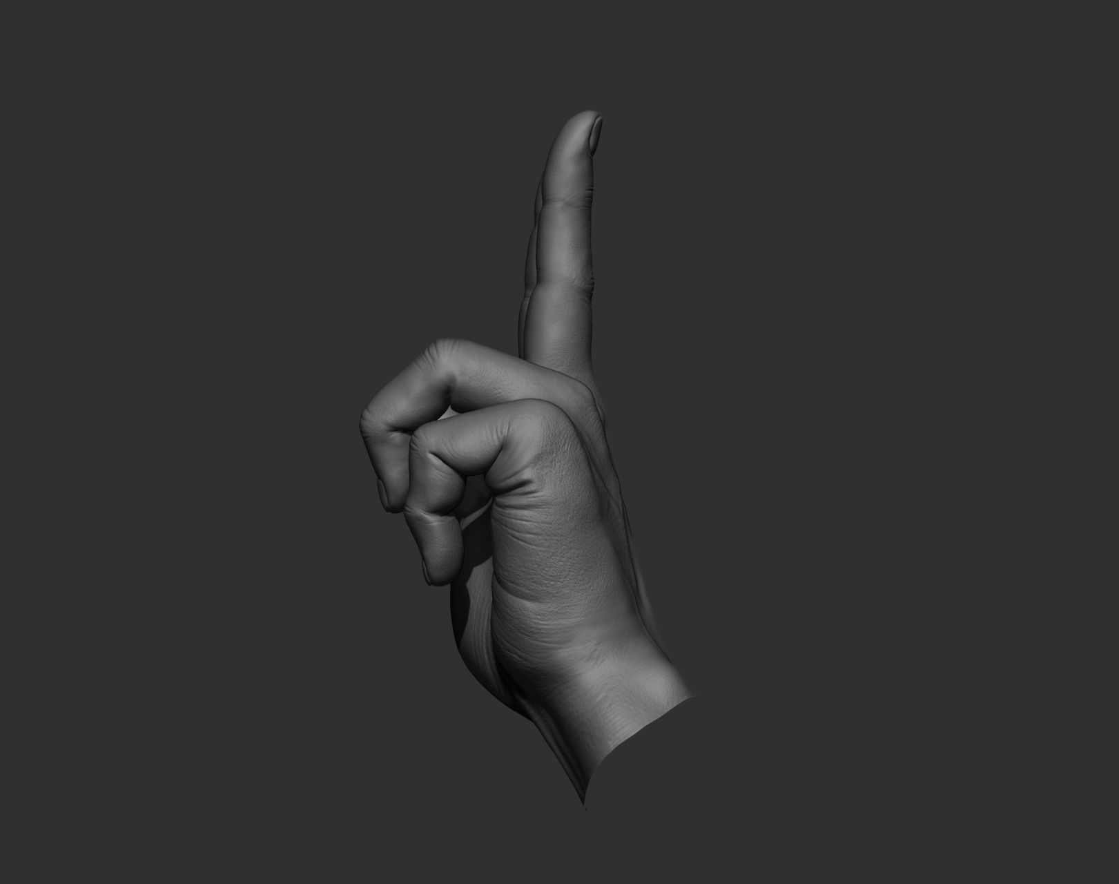 5 Male hands 3D model_25