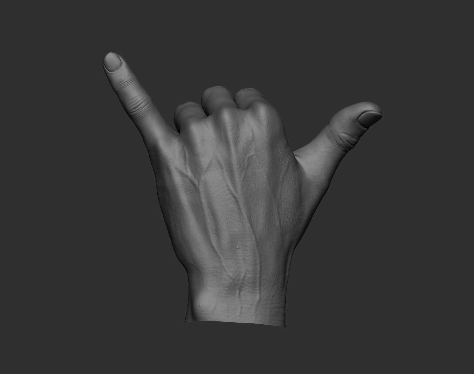 5 Male hands 3D model_33