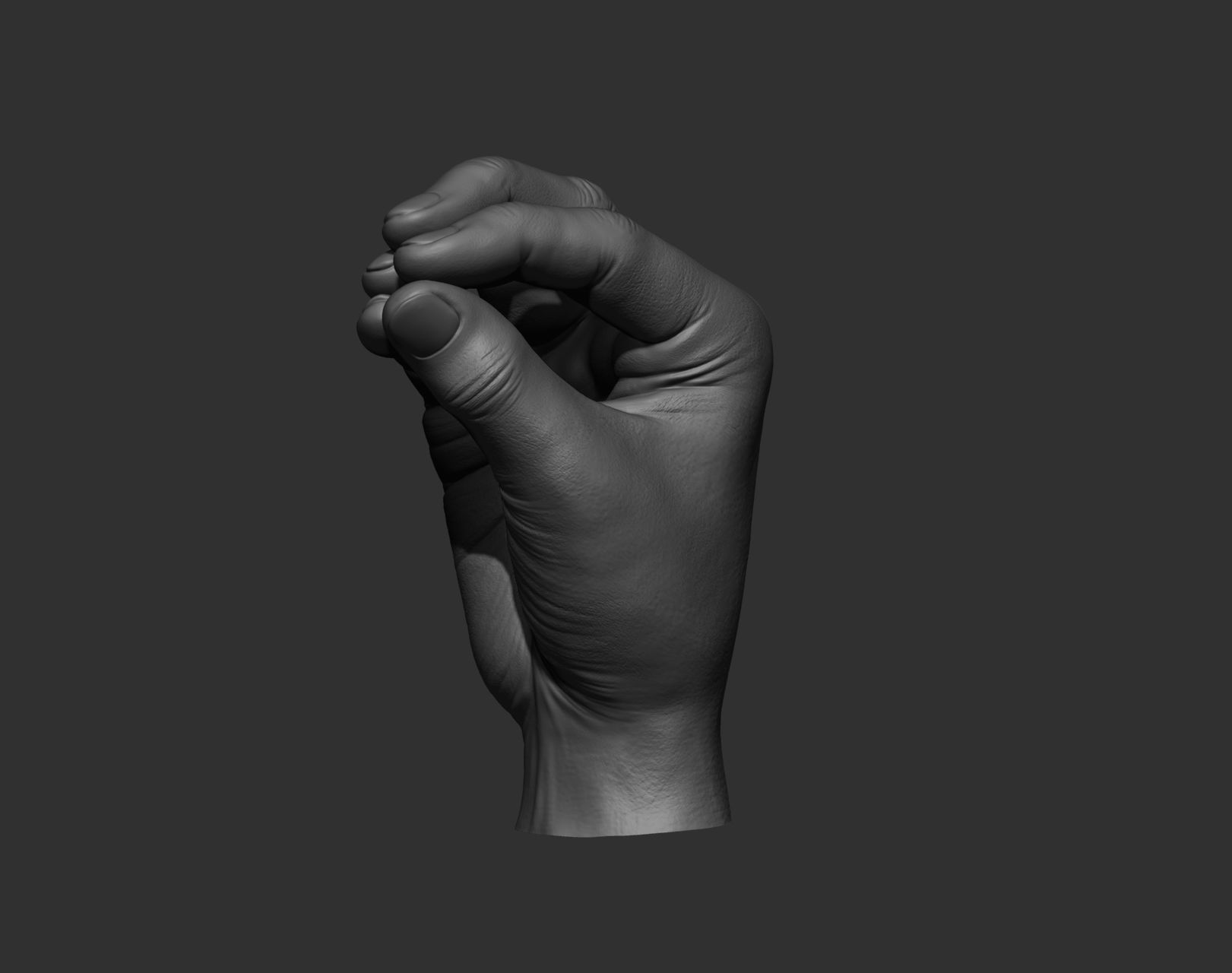 5 Male hands 3D model_11