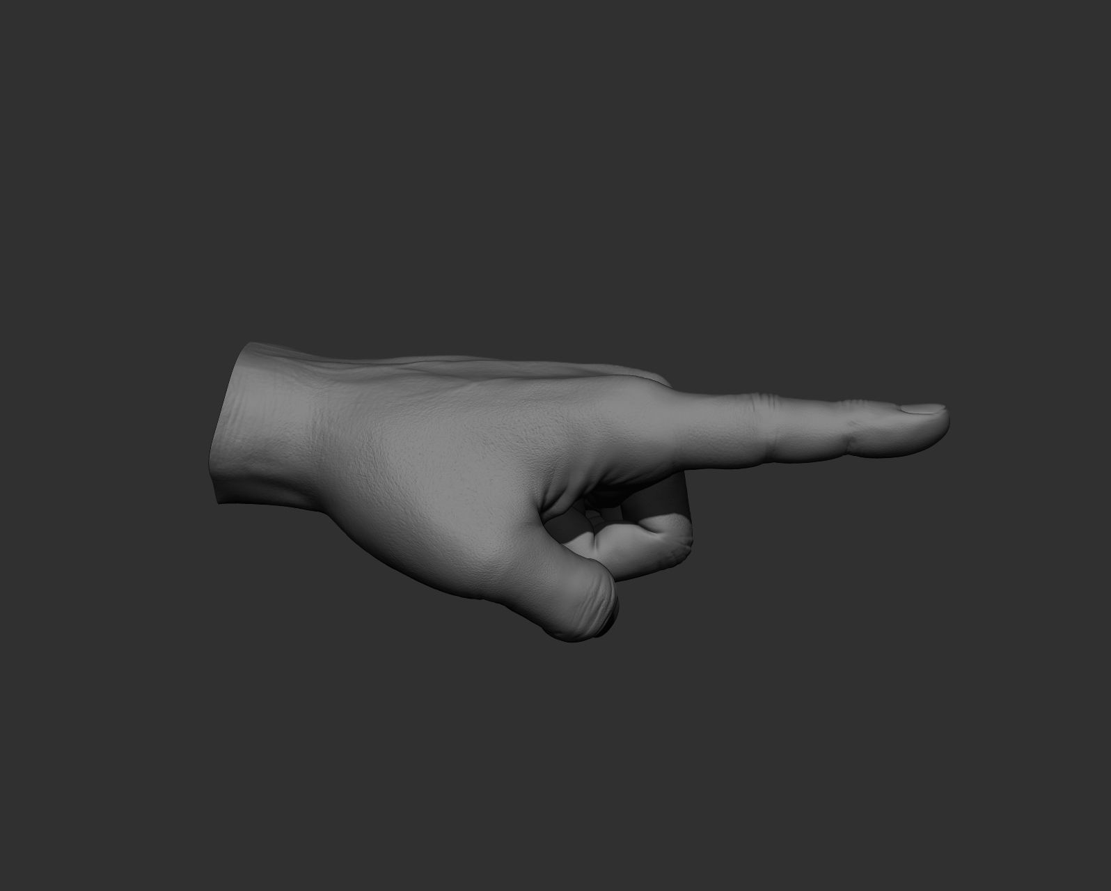 5 Male hands 3D model_7