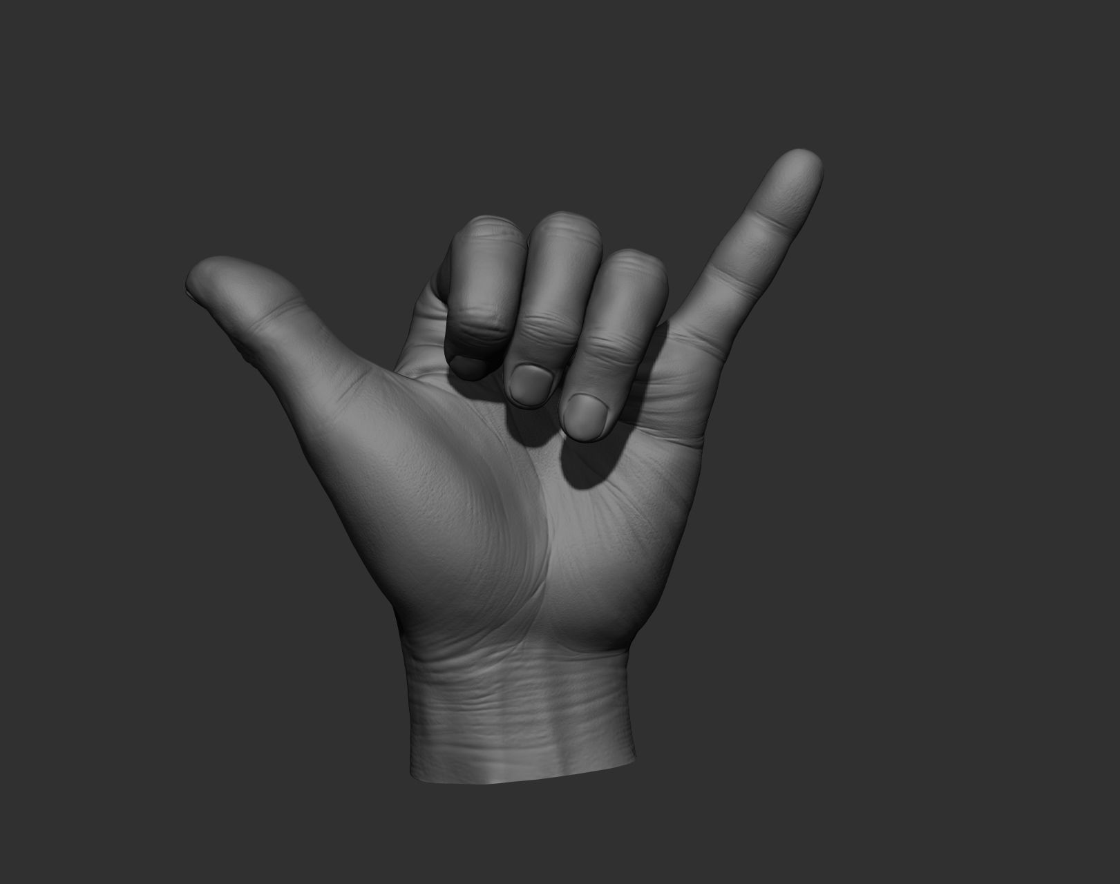 5 Male hands 3D model_30