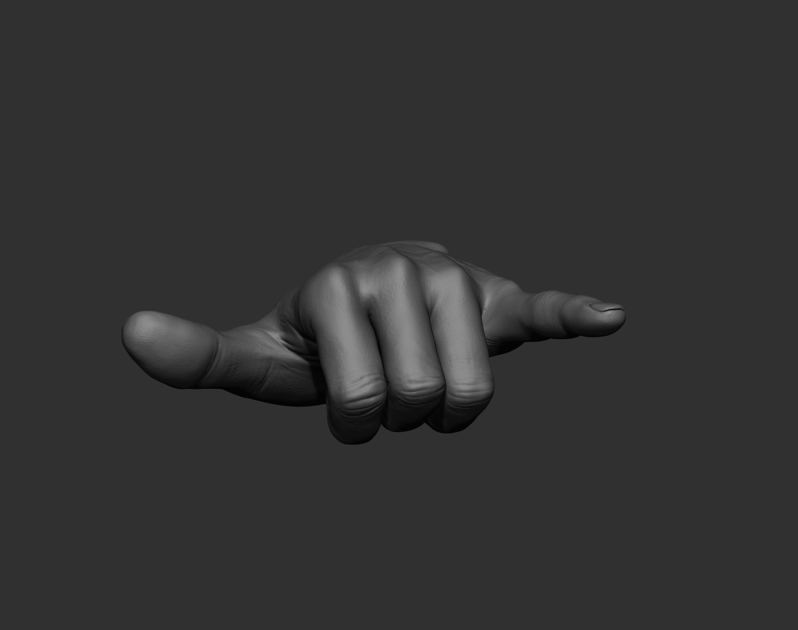 5 Male hands 3D model_37