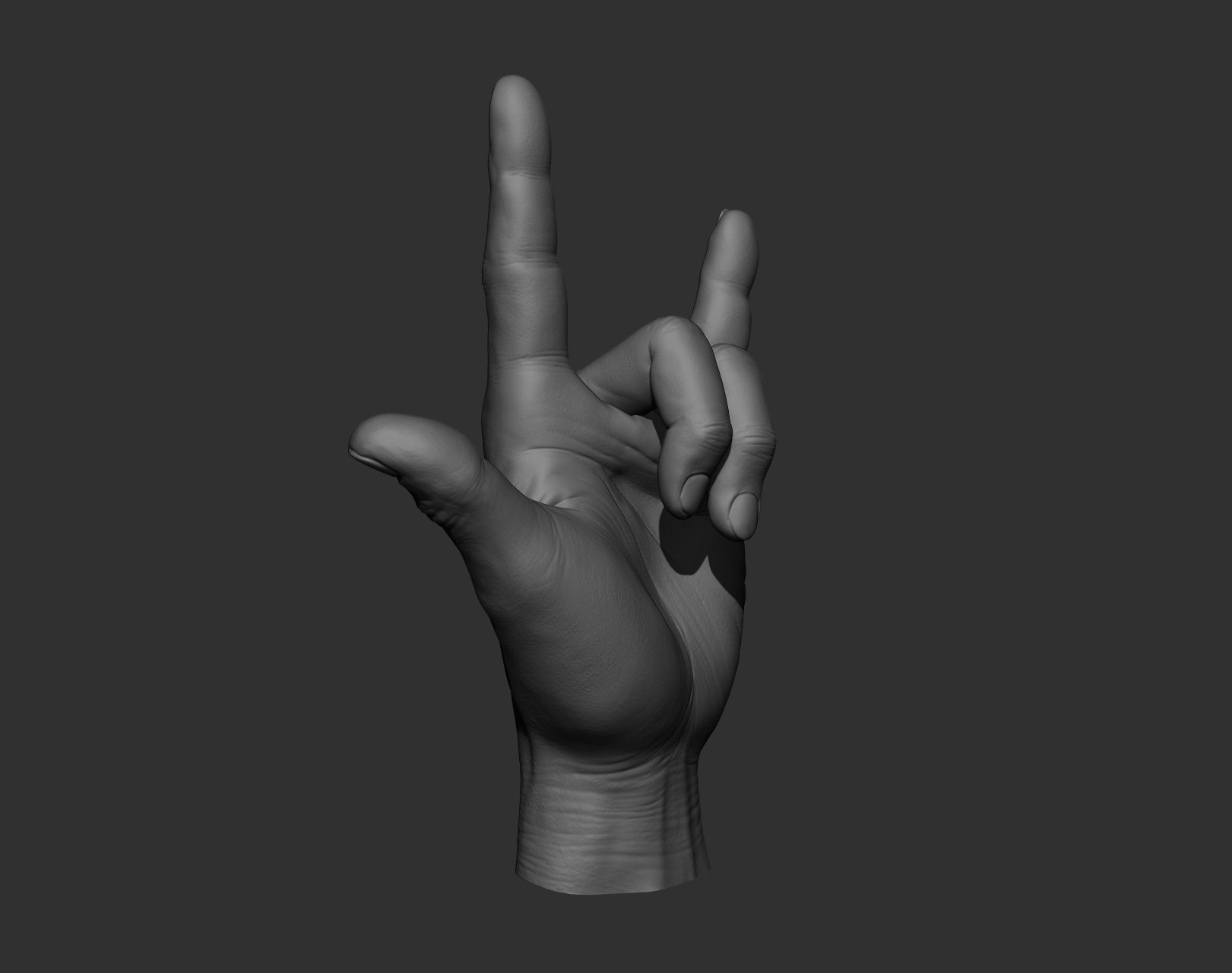 5 Male hands 3D model_22