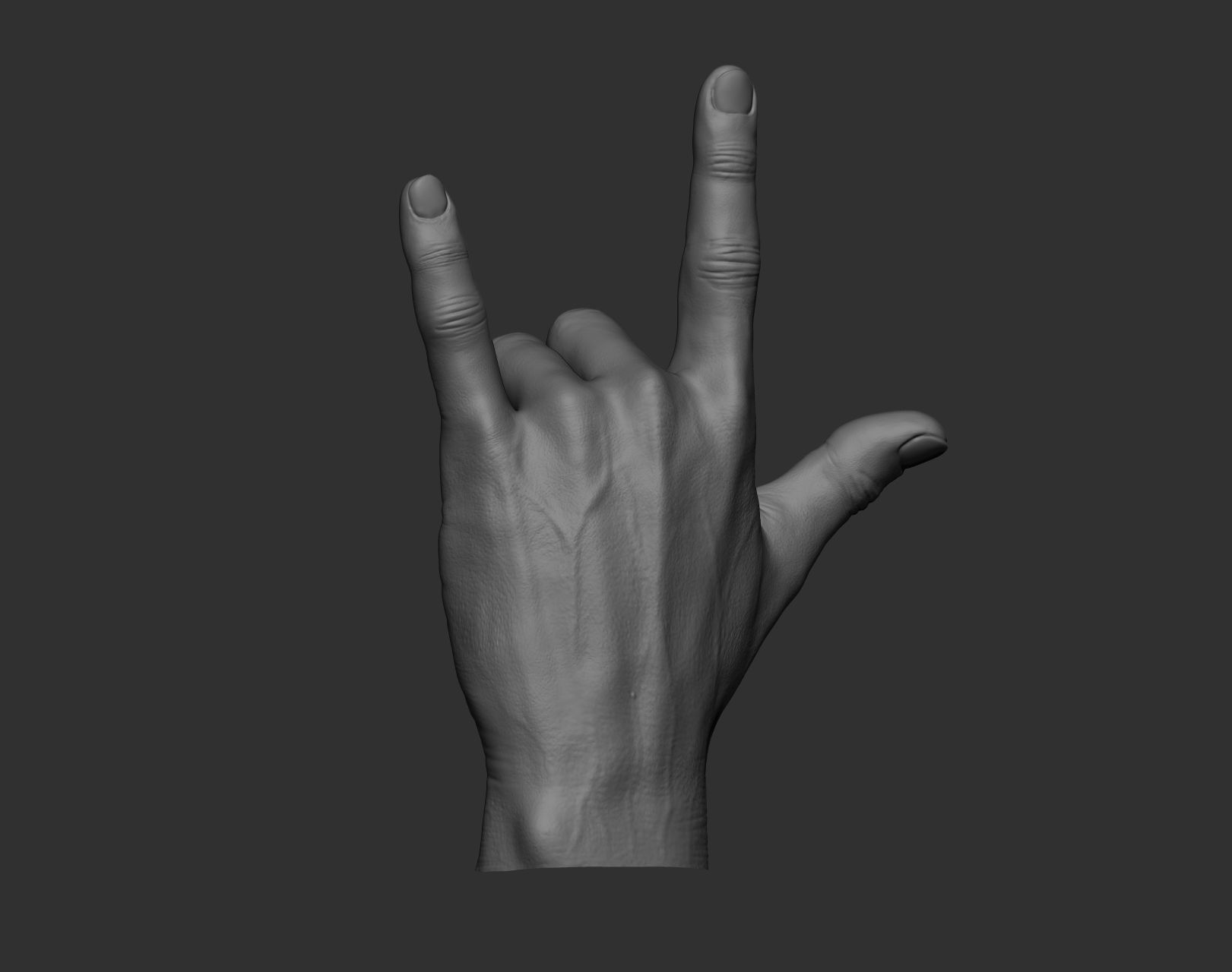 5 Male hands 3D model_18